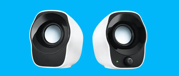 logitech 2.0 speakers white z120