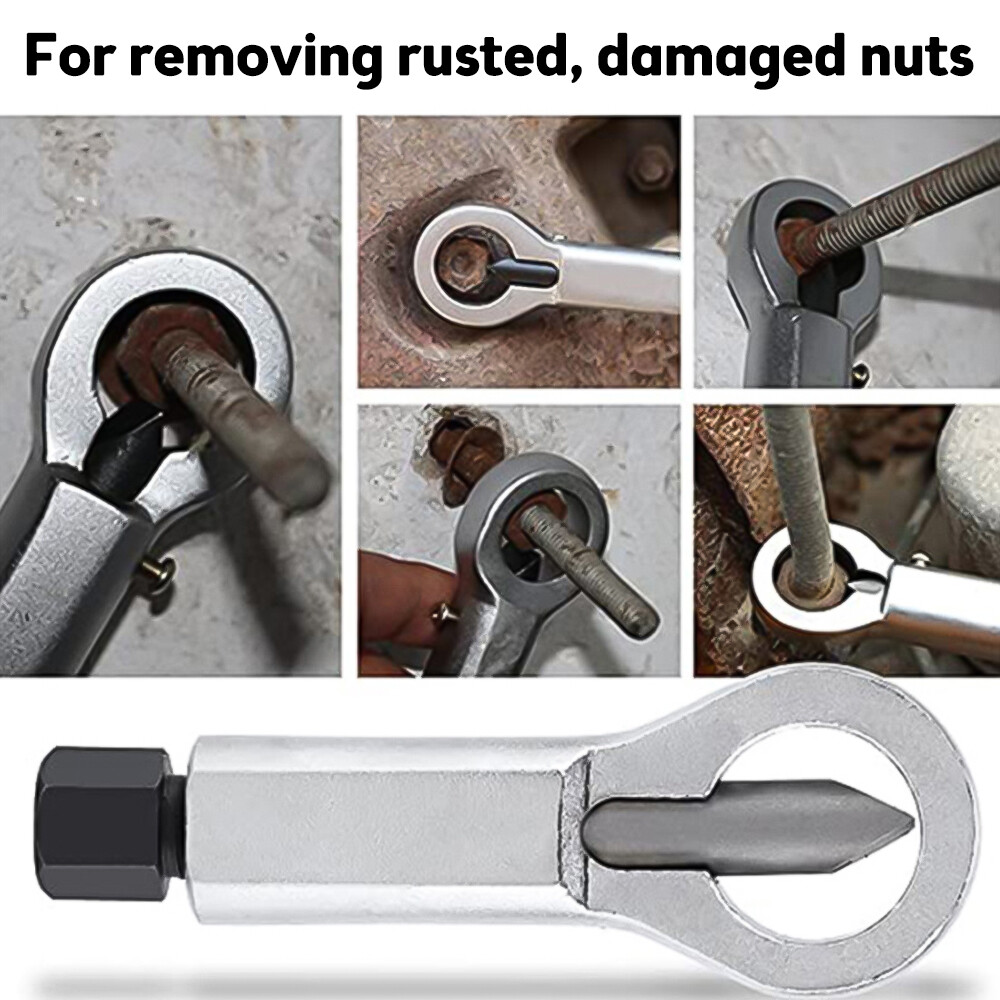 VOKTTA Metal Nut Splitter Cracker Manual Pressure Nut Cracker Remover Extractor Tool Nut Remover Extractor Tools