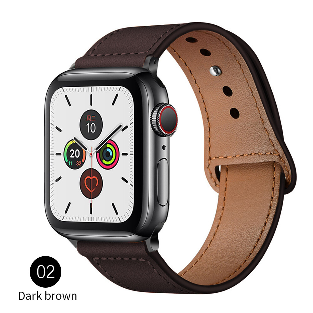 Genuine Leather Strap for Apple Watch Band ultra 8 7 6 5 4 49mm 45mm 44mm 41mm 40mm  Leather Band for i Watch  Series  3 2 1 42mm 38mm