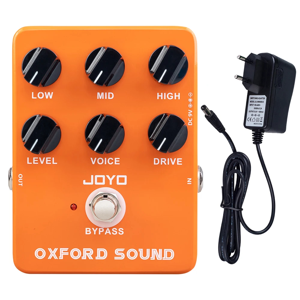 JOYO JF-22 Oxford Sound Clean Distortion Guitar Effect Pedal True Bypass 70's Classic British Rock Guitar AMP Simulation Pedal