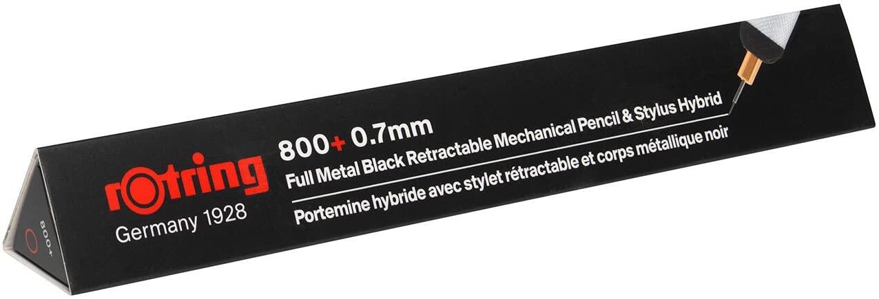 Rotring 800+ Black Stylus Hybrid Mechanical Pencil 0.7mm