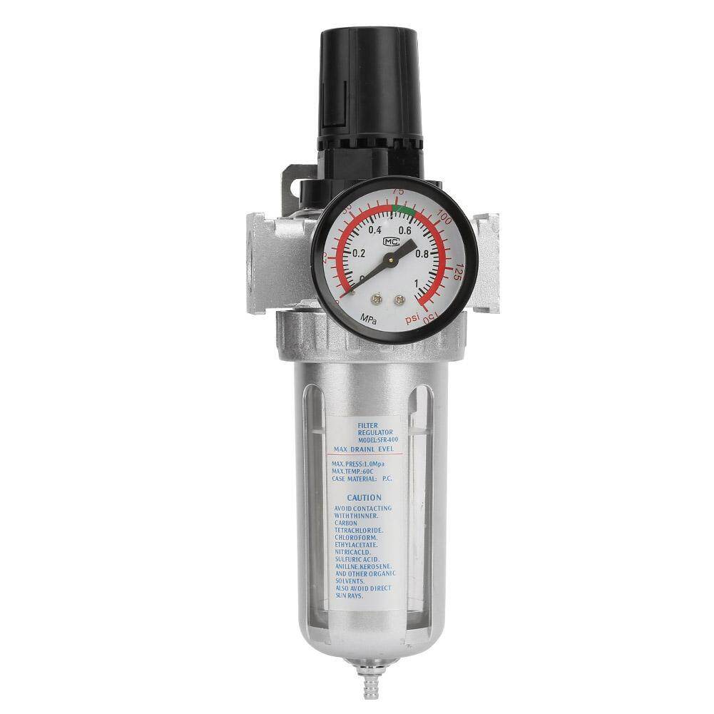 BSP 1/2  Air Compressor Moisture Water Trap Filter Regulator with Mount Connection