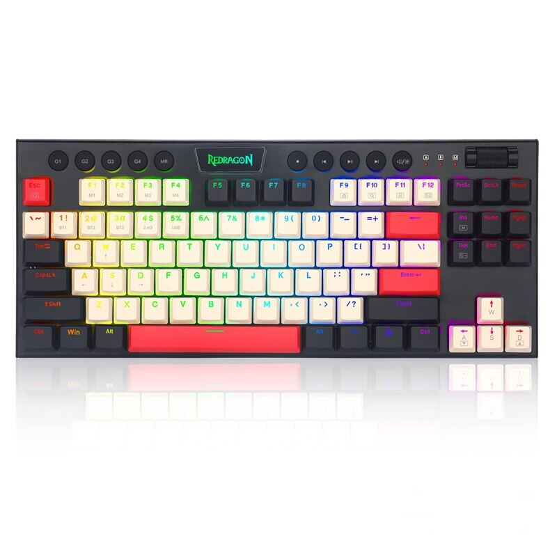 Redragon K621 RGB Horus Wireless 5.0 Bluetooth/2.4 Ghz/Wired 3 Mode ...