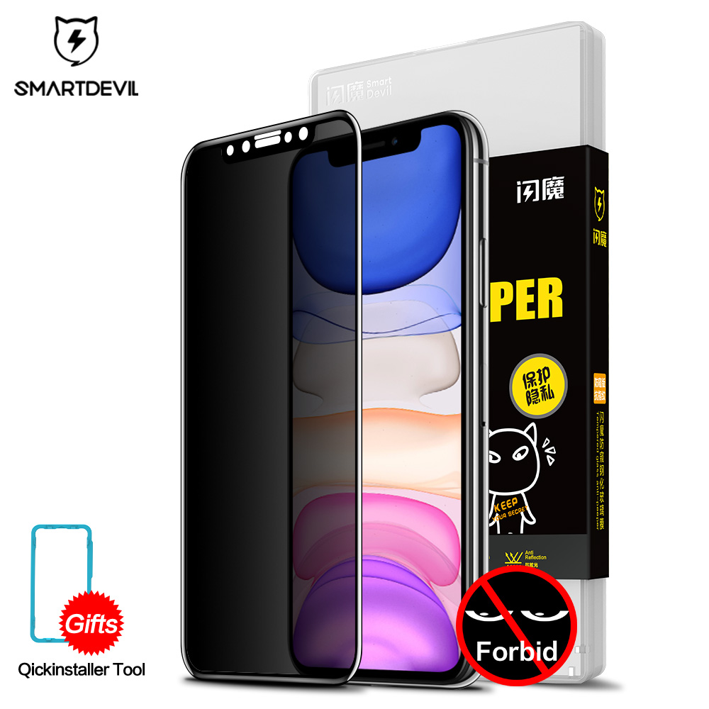 Smartdevil IPhone11 Tempered Miếng Dán Film Thủy Tinh IPhone11Promax Chống Nhìn Trộm Phim Che Phủ Toàn Màn Hình Bảo Vệ Chống Nhìn Trộm 11pro Màng Bảo Vệ Bảo Mật Anti-Lén Sight Tấm Dán Màn Hình Điện Thoại Di Động Chống Trộm Anti-Nhìn Trộm Phim