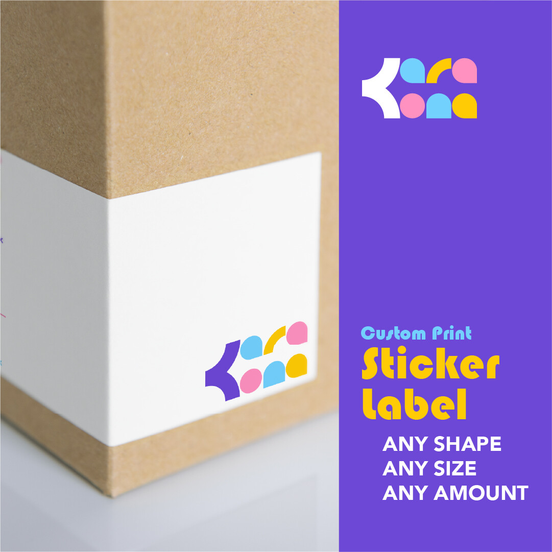 Custom Print Rectangular Sticker Label MC Sticker | Lazada