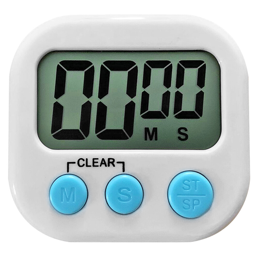 [Chinatera] Cute Mini LCD Electronic Digital Display Screen Timer Magnetic Kitchen Cooking Table Countdown Alarm Clock Stopwatch with Stand