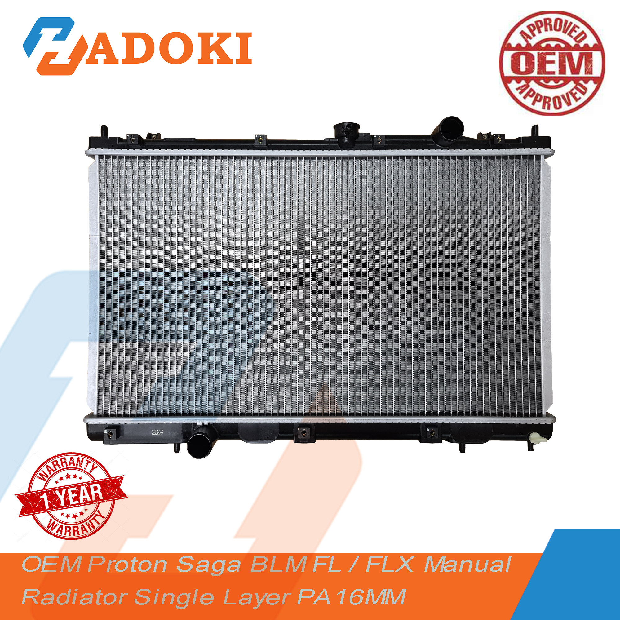 OEM Proton Saga BLM FL / FLX Manual Radiator Single Layer PA16MM | Lazada