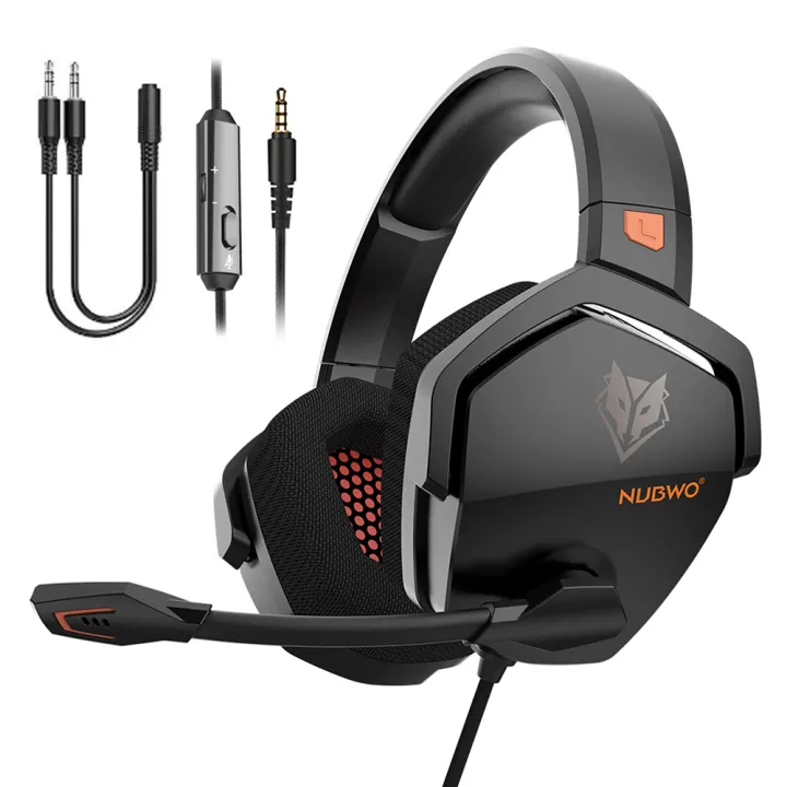 wired noise cancelling headphones with microphone