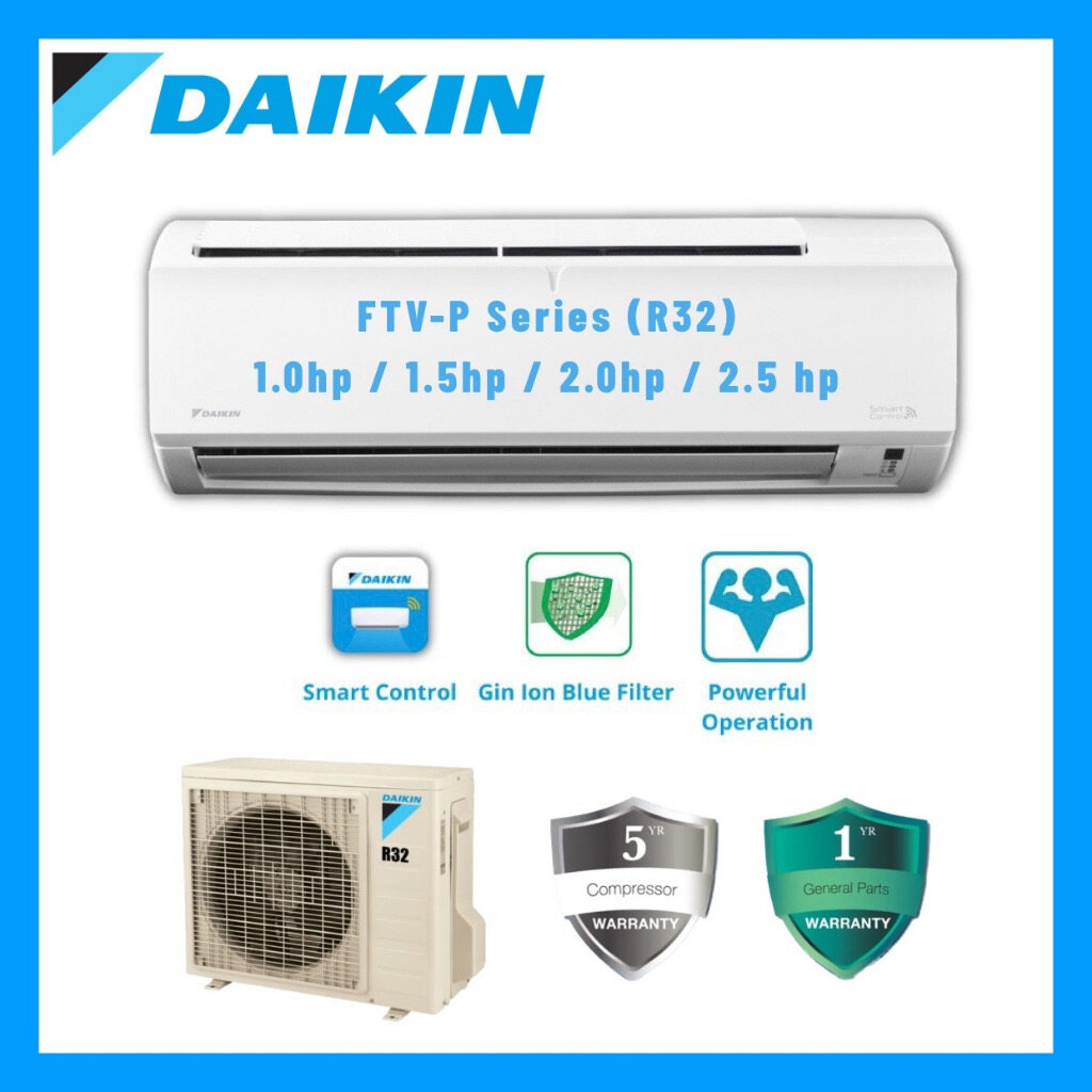 Daikin Ftv P Series R32 Non Inverter Air Conditioner With Built In Wifi