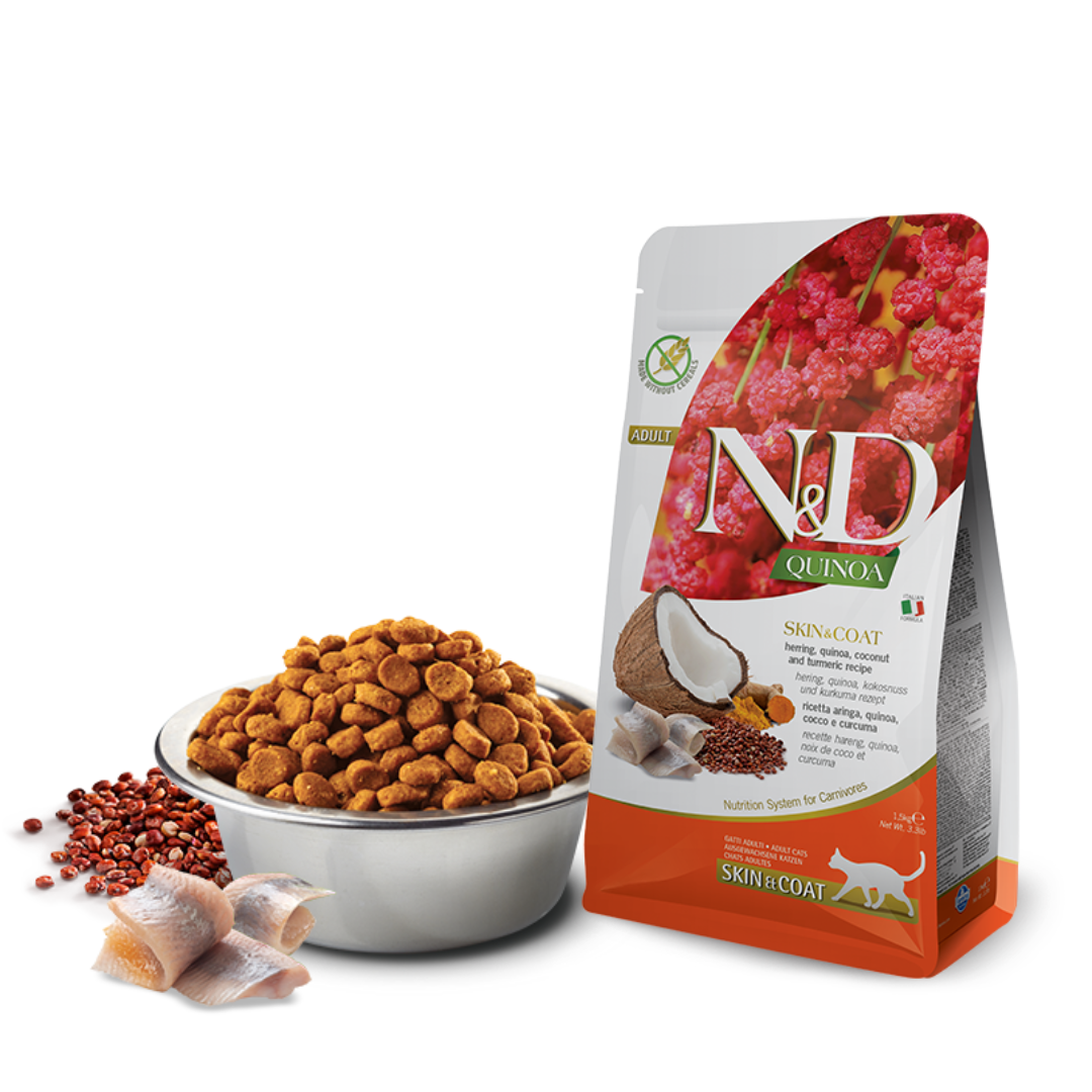 Farmina N&D QUINOA Skin & Coat Feline Formula 5kg Urinary 5kg