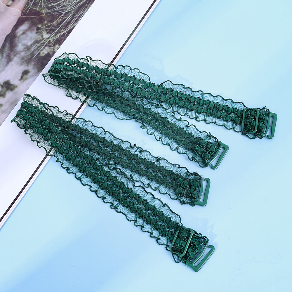 Lace Bra Straps Women Solid Color Elastic Underwear Shoulder Straps Adjustable Sexy Buckle Lingerie Strap Belt Accessories