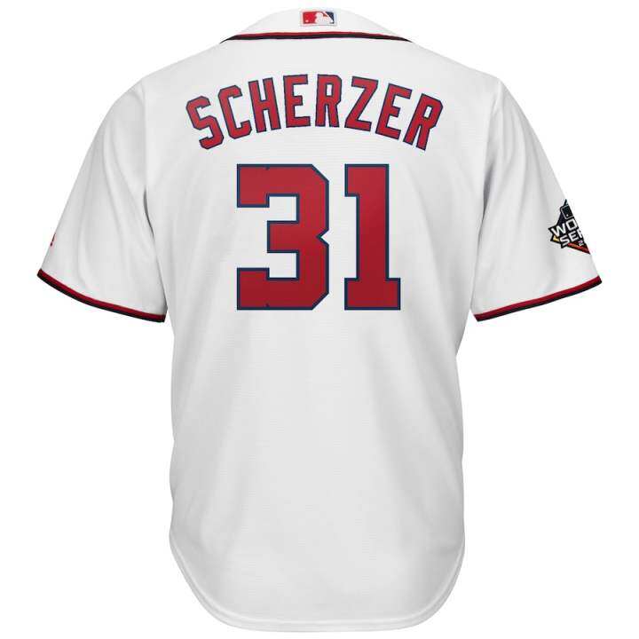 max scherzer world series jersey