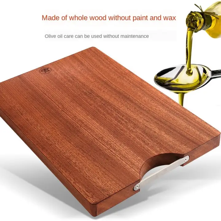 log cutting board