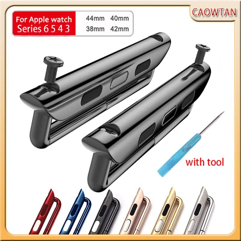Adapter Connector for Apple Watch Series 6 SE 5 4 3 2 1 Connector Accessories for Apple Watch 44mm 40mm 38mm 42mm with Tool
