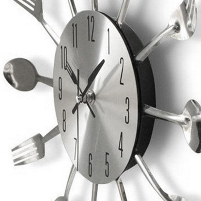 💥Dream Best🔥 3D Kitchen Decorative Living Room Modern Large Metal Unique Wall Clock