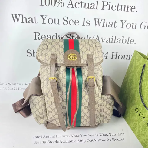 Chính Hãng Nguyên Bản GUCCI Ba Lô Cho Nam Giảm Giá Ba Lô Lớn Màu Đen 2022