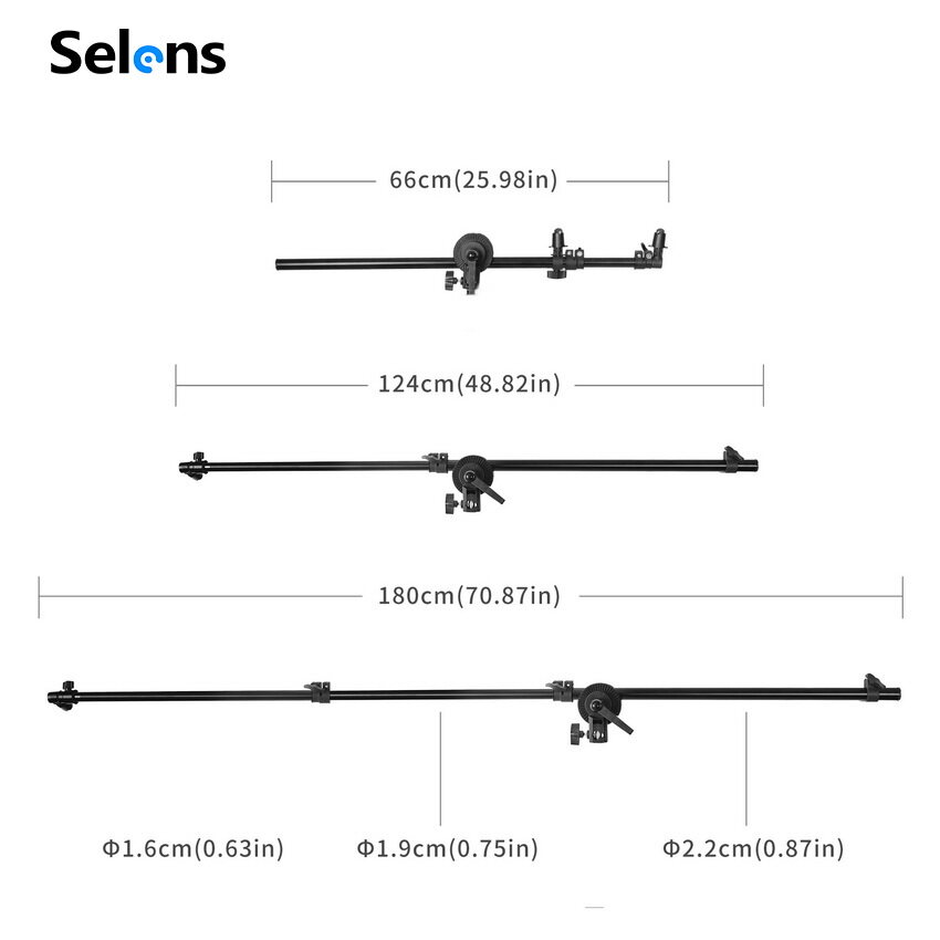 Selens T Type Metal Stand Reflector Holder Backdrop Support Background Stand Tripod Bracket Studio Equipment Adjustable