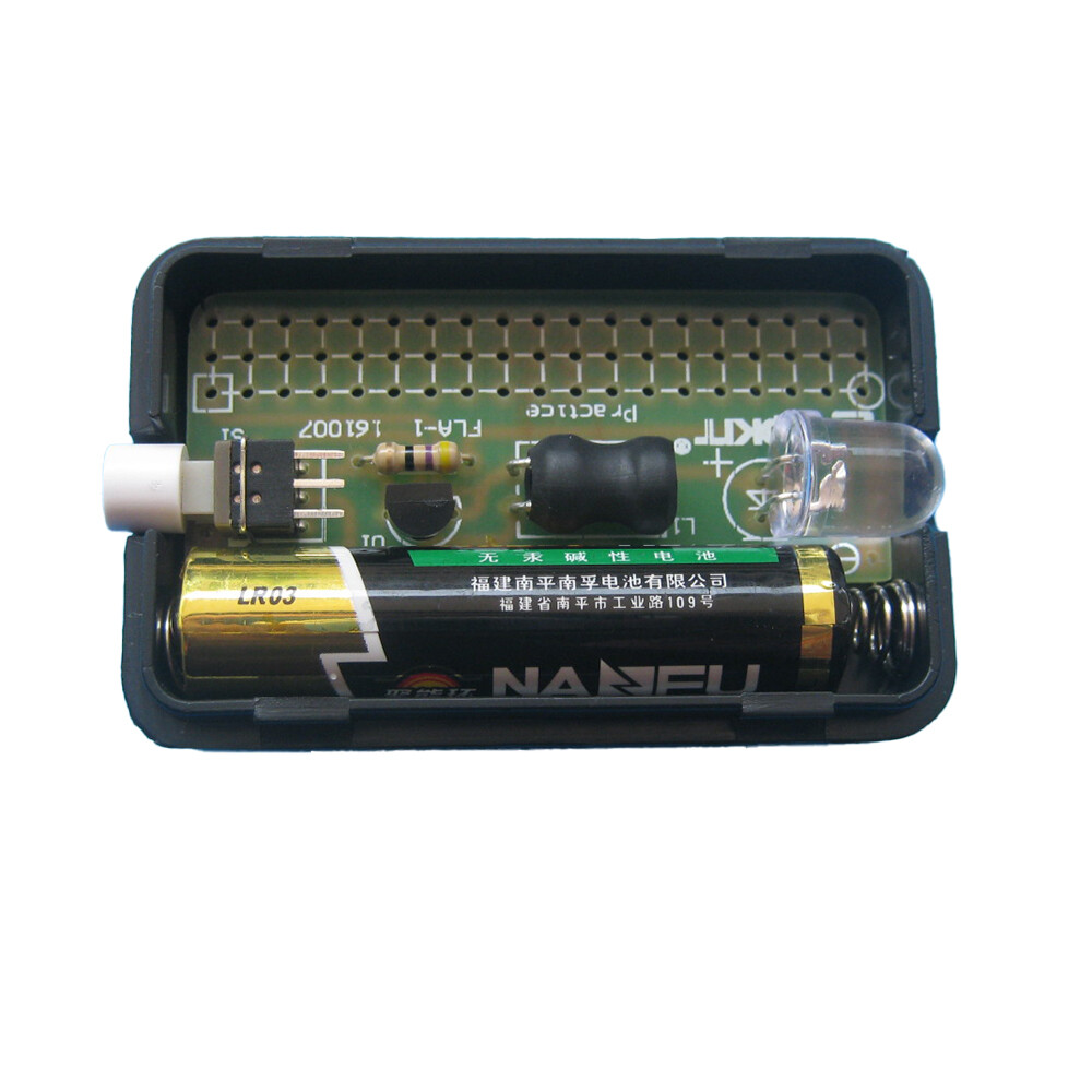 diymore Đèn Pin Đơn Giản Tự Làm Bộ Đèn Pin Đơn Giản FLA-1 1.5V Tự Làm Bảng Mạch Tích Hợp Bộ Thực Hành Hàn Linh Kiện Điện Tử Luyện Hàn