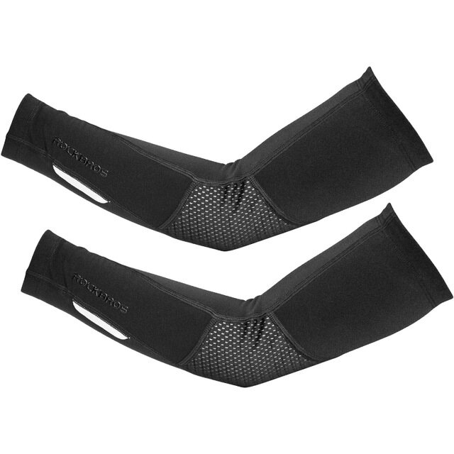 ROCKBROS Cycling Running Fleece Warm Arm Sleeves Breathable Sports