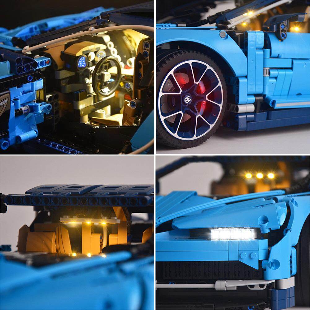 Đèn Led Chiếu Sáng Bộ DIY Dạ Quang Khối Xây Dựng CHỈ Cho LEGO 42083 Bugatti Chiron Technic Bộ