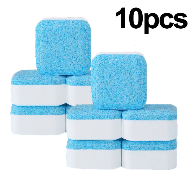 Polocat 12pcs Washing Machine Tank Cleaner Effervescent Tablet Multifunctional Cleaner Detergent Deep Descaler Household Cleaning Tools