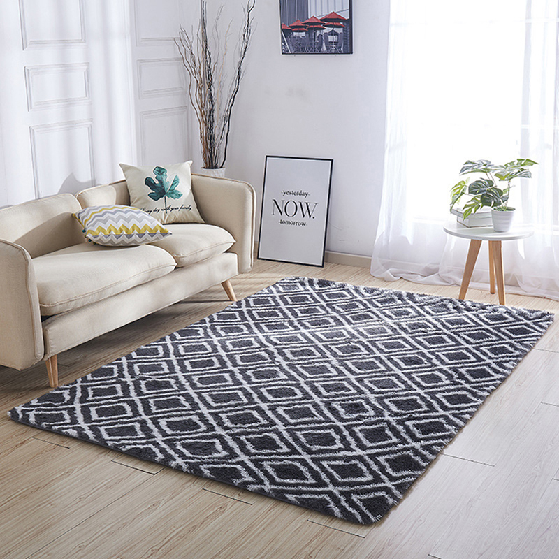 Shaggy Tie-dye Carpet Printed Plush Floor Fluffy Mats Area Rug Living Room Mats