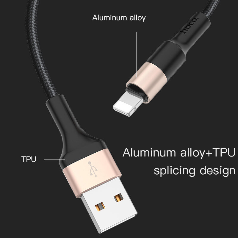 HOCO Fast Charging Lightning Cable for iPhone 12 Pro Max iPhone XR, XS, iPhone 11 Pro MAX, iPhone SE 2020 Charging Cable 2A Lightning Fast Charge Cable