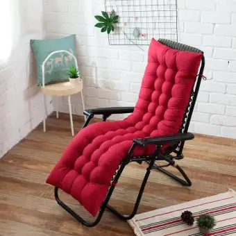 Long Cushion Recliner Chair Cushion Thicken Foldable Rocking Chair