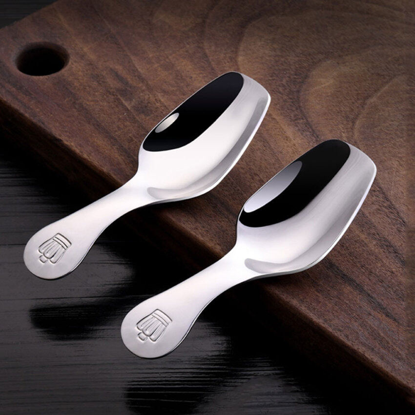 1Pc Kitchen Stainless Steel Teaspoons Short Handle Sugar Salt Spice Spoon Condiment Tea Coffee Scoop Small Spoon Cafetera Cocina