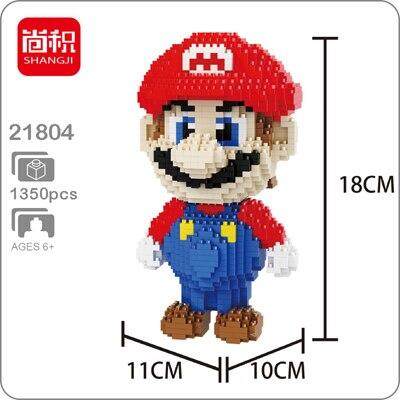ZMS Anime Doraemon Winter Snow Cat Micro Diamond Mini Building Nano Blocks Toy