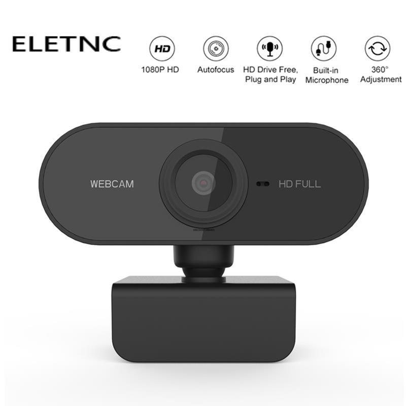 Webcam full hd 1080p mini camera with microphone usb plug and play web cam video call for pc mac laptop desktop gamer webcast