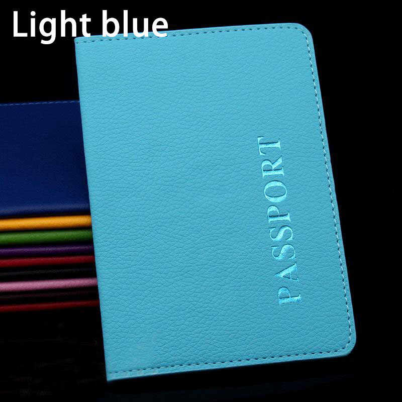 bdti 1PC Unisex Passport Holder Travel Passport Cover Leather Card Case Card Holder Fashion Couple