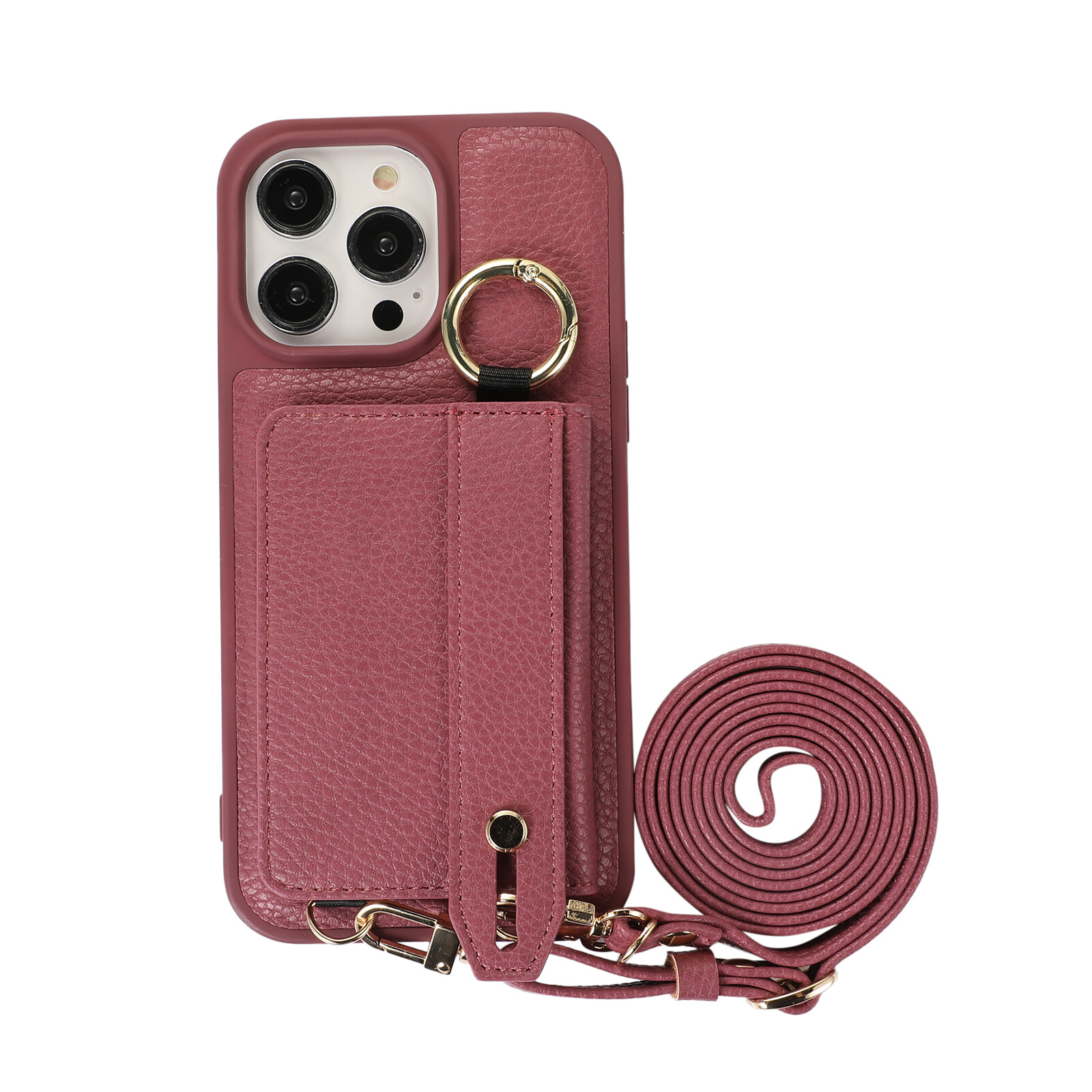 Túi đeo chéo trường hợp đối với iPhone 17 Pro Max 16 Pro 15 iPhone 14 Pro Max iPhone 13/12 Pro Max iPhone 11 16e trường hợp Ví đựng thẻ tín dụng da dây đeo cổ tay khung dây đeo chéo dây ruy băng iPhone trường hợp