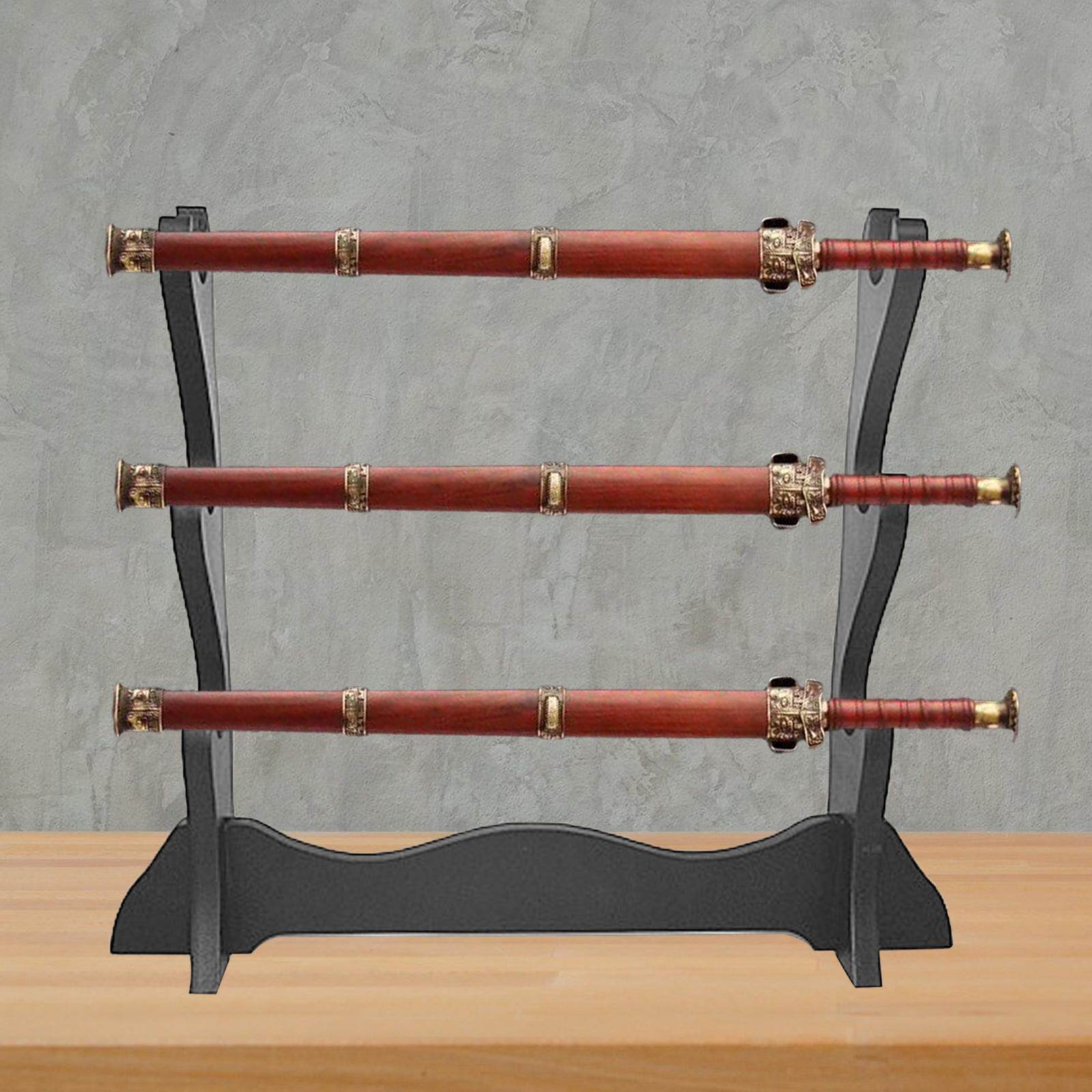 Dovewill Wood Sword Stand Support Display Bracket Wand Racks