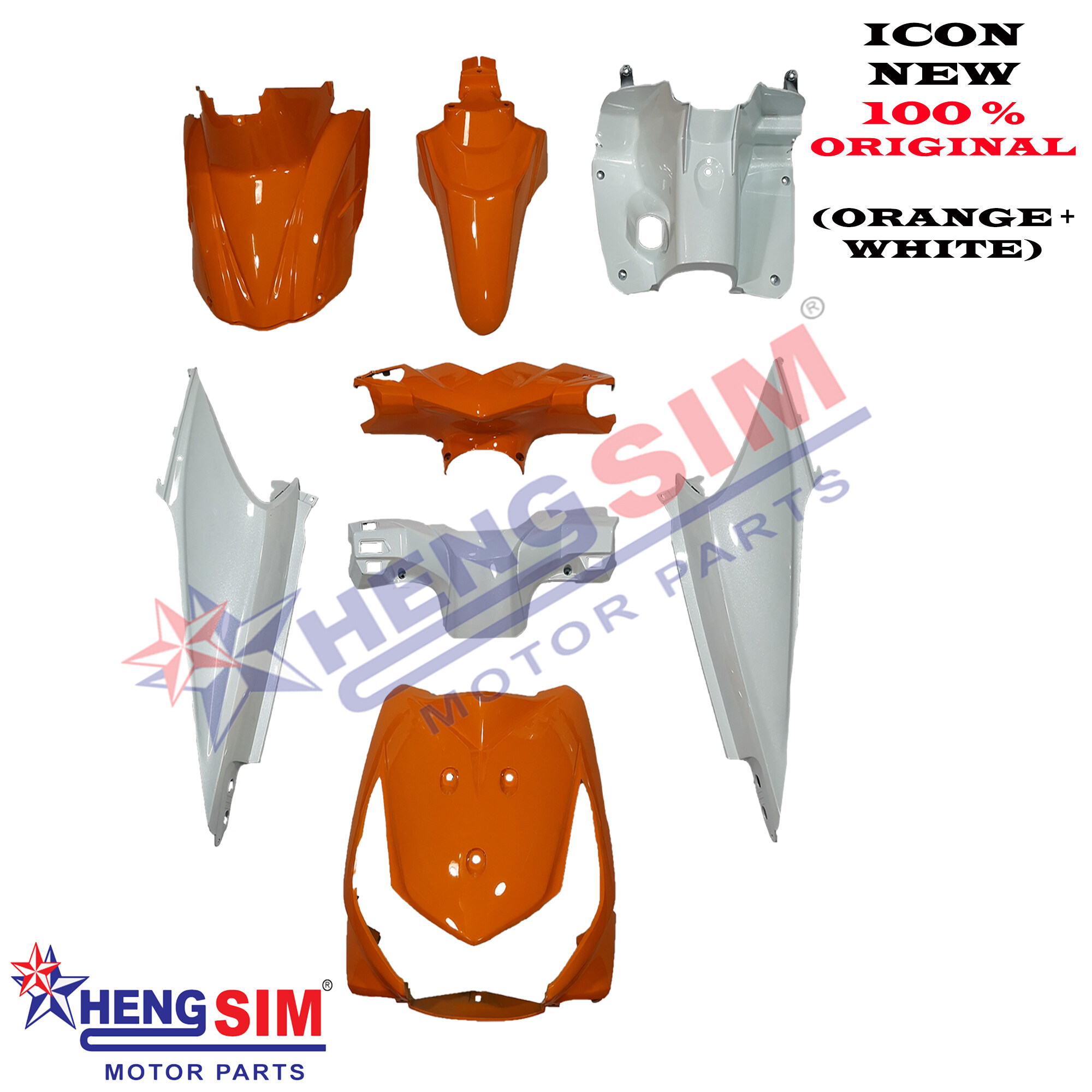 Icon New Bsh Original Honda Cover Set Orange White Lazada