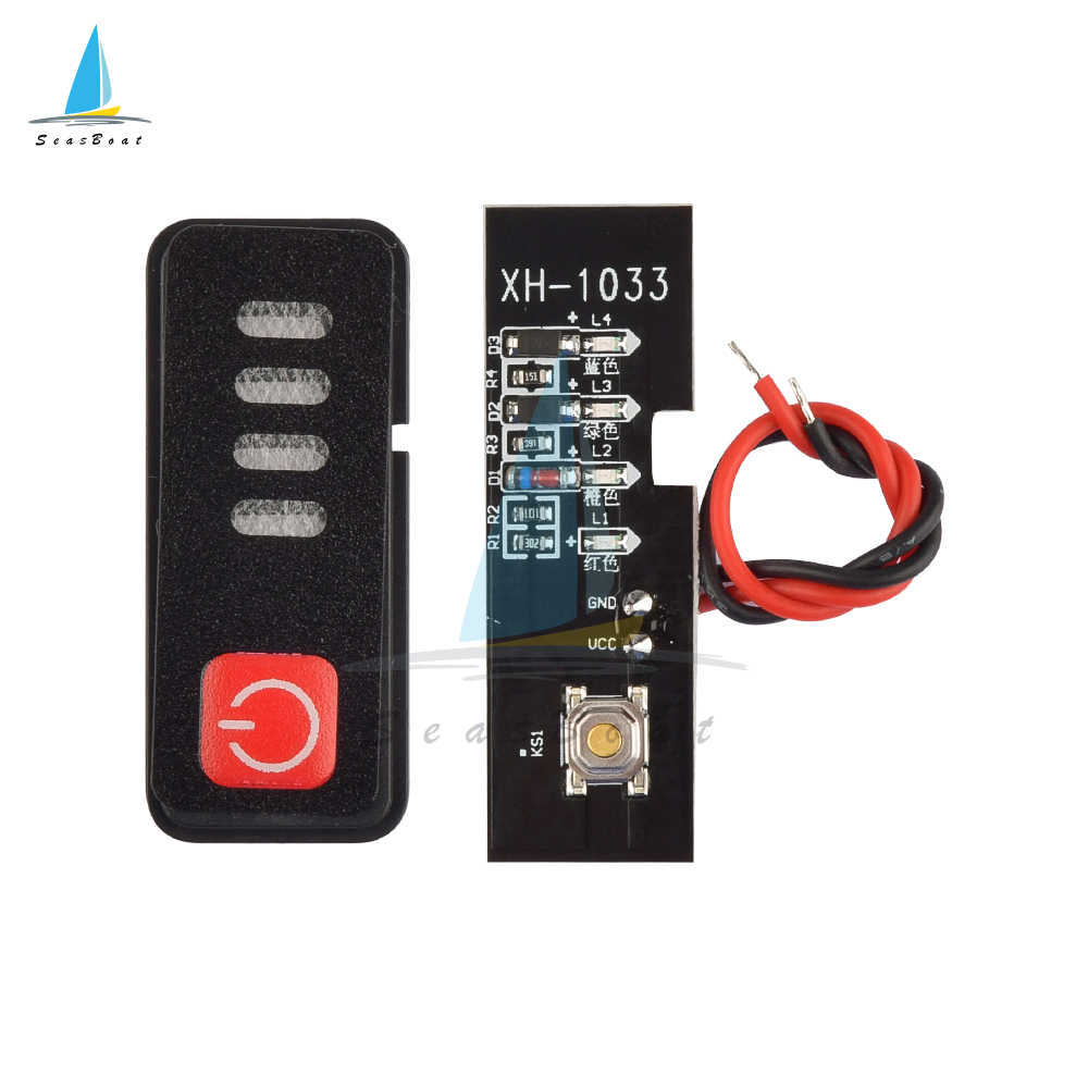 Seasboat 5S 18V 21V Battery Capacity Indicator Module with Power Display and Battery Shell Battery Level Indicator Tester LED Display for 5S