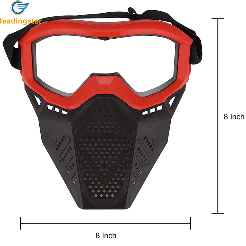 LEADINGSTAR Face Protector with Goggles Compatible with Nerf Rival Apollo Zeus Khaos Blasters Rival