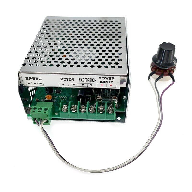 Wk611 speed regulator pwm for dc motor 0-110vdc control supply speed controller suitable for spindle motor input 110v-220vac 6a