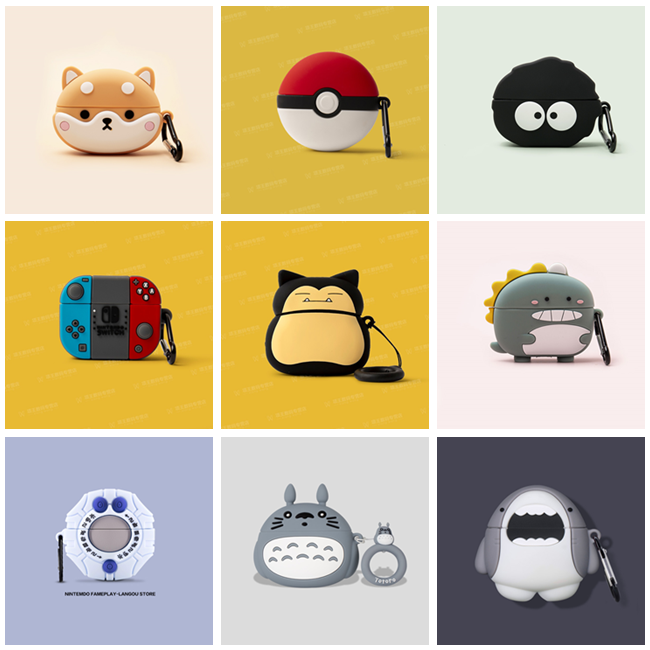 3D Earphone Case for Huawei Freebuds 4 Case Silicone Cute Dog Cartoon Dinosaur Cover for Huawei Freebuds 4 Cases with Keychain