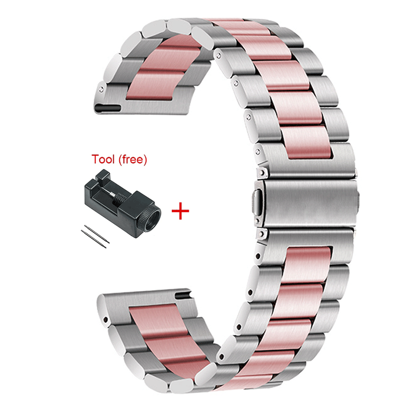 Stainless Steel Metal Strap For Samsung Galaxy Watch Ultra 47mm Galaxy Watch 7 6 5 4 3 40mm 44mm 5Pro 45mm 4Classic 6Classic 43mm 47mm Strap Bracelet Watch Band Wristband