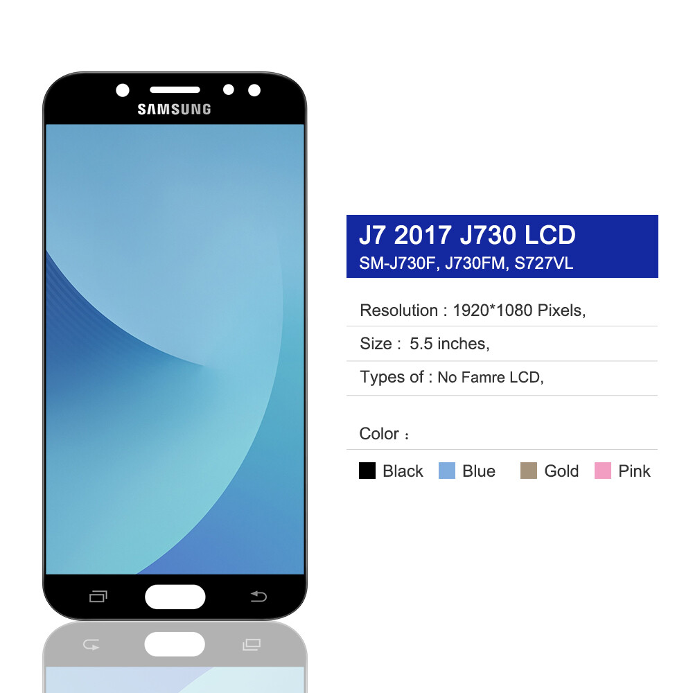 Chất Lượng Hàng Đầu Màn hình LCD cho Samsung Galaxy J7 Pro 2017 J730 SM-J730G SM-J730GM Hiển Thị Bộ linh kiện số của màn hình cảm ứng Bộ phận thay thế