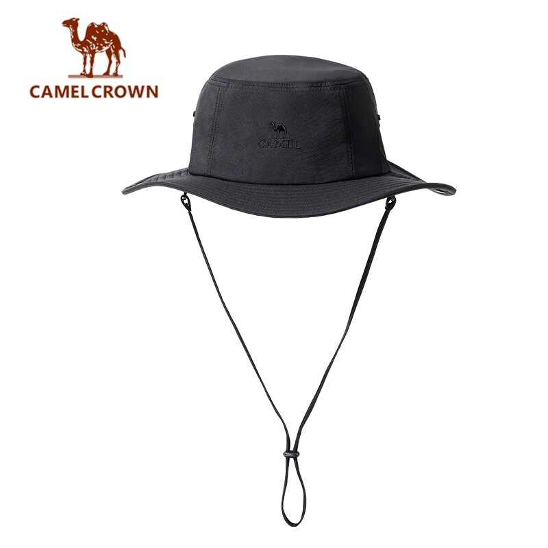 CamelCrown Mountaineering Hat Men Large Brim Japanese Fisherman's Hat Women Splashproof Hiking Shading Western Cowboy Hat Kids