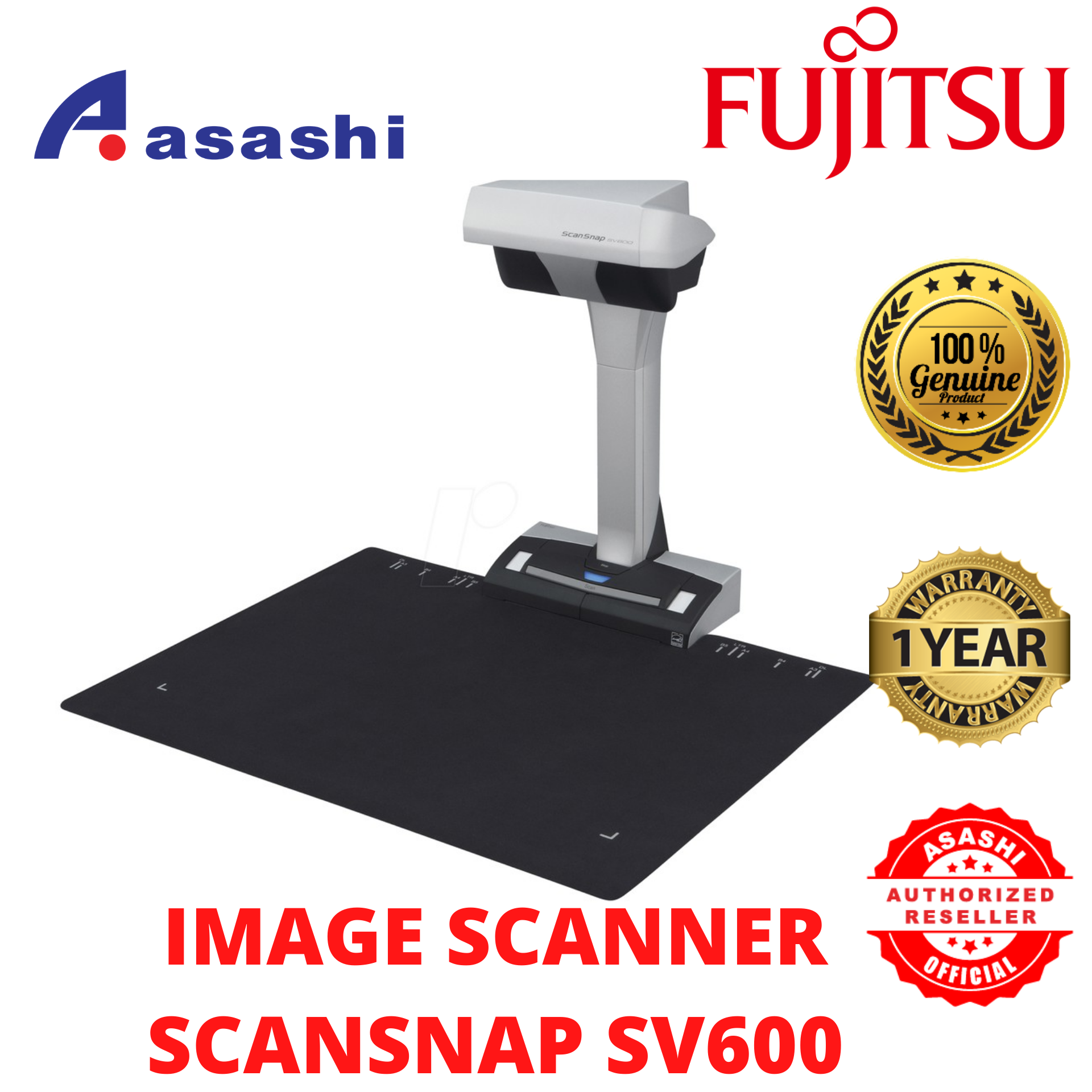 Fujitsu Image Scanner ScanSnap SV600 | Lazada