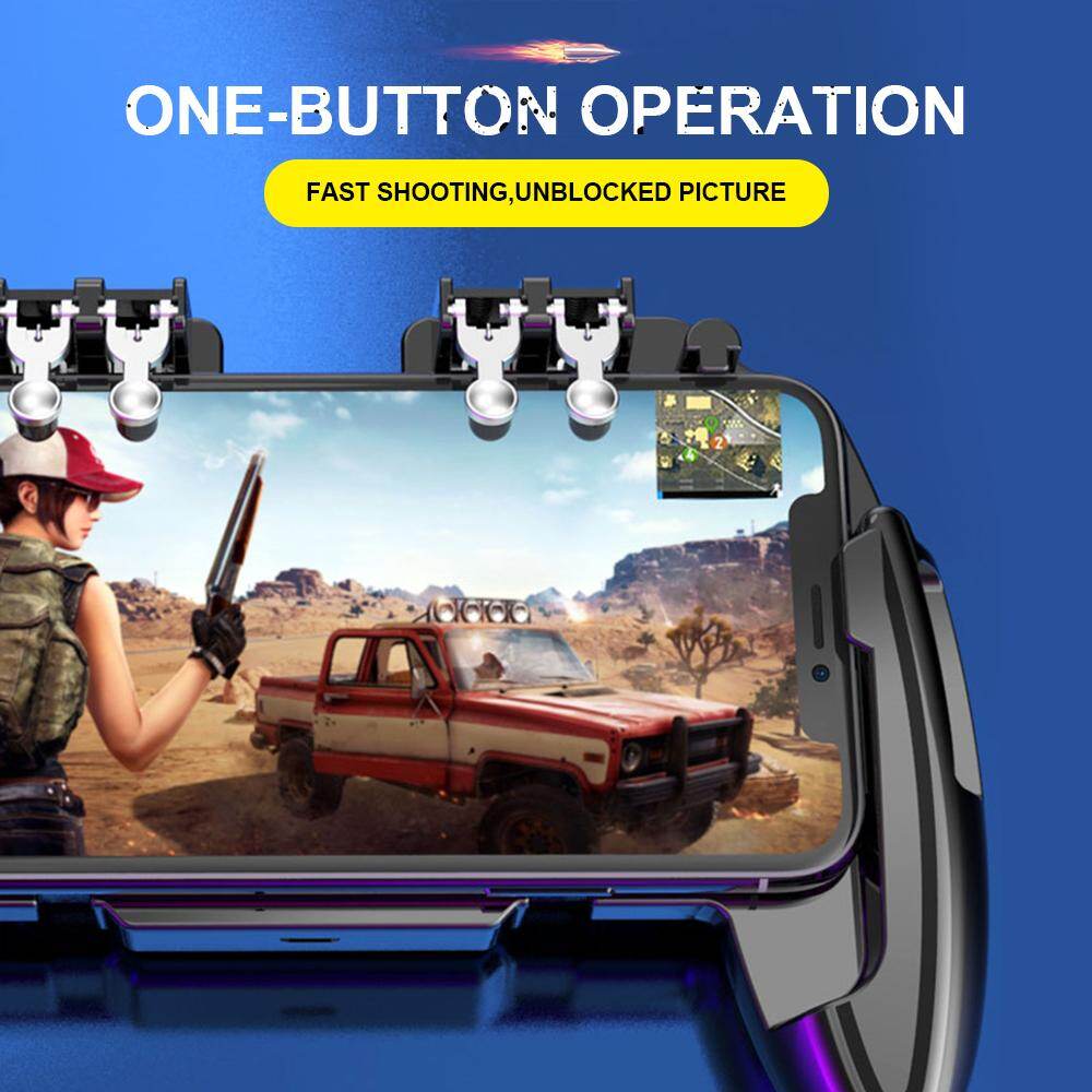 Gzza【 Gamepad 】 Ưa Thích Giá Rẻ M10 M11 Sáu Ngón Tay Tay Cầm Chơi Game Di Động Tay Cầm Chơi Game Cho Memo Di Động Bộ Điều Khiển Trò Chơi Điện Thoại Tay Cầm Chơi Game Cho Bộ Điều Khiển Trò Chơi Pubg Tương Thích