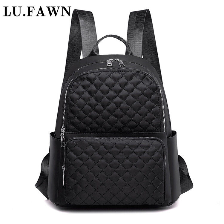 LU FAWN Fashion Backpacks Waterproof Bags Top Handle Bags PU Shoulder Backpacks Travel School Bags Detachable Strap Casual Office Bags Women Shoulder Bags （1261）
