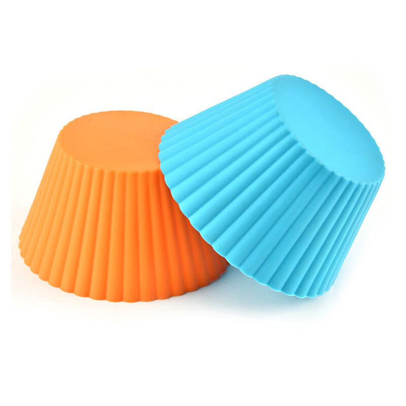 fanghui Silicone Cake Mold Round Shaped Muffin Cupcake Baking Molds Kitchen Bakeware