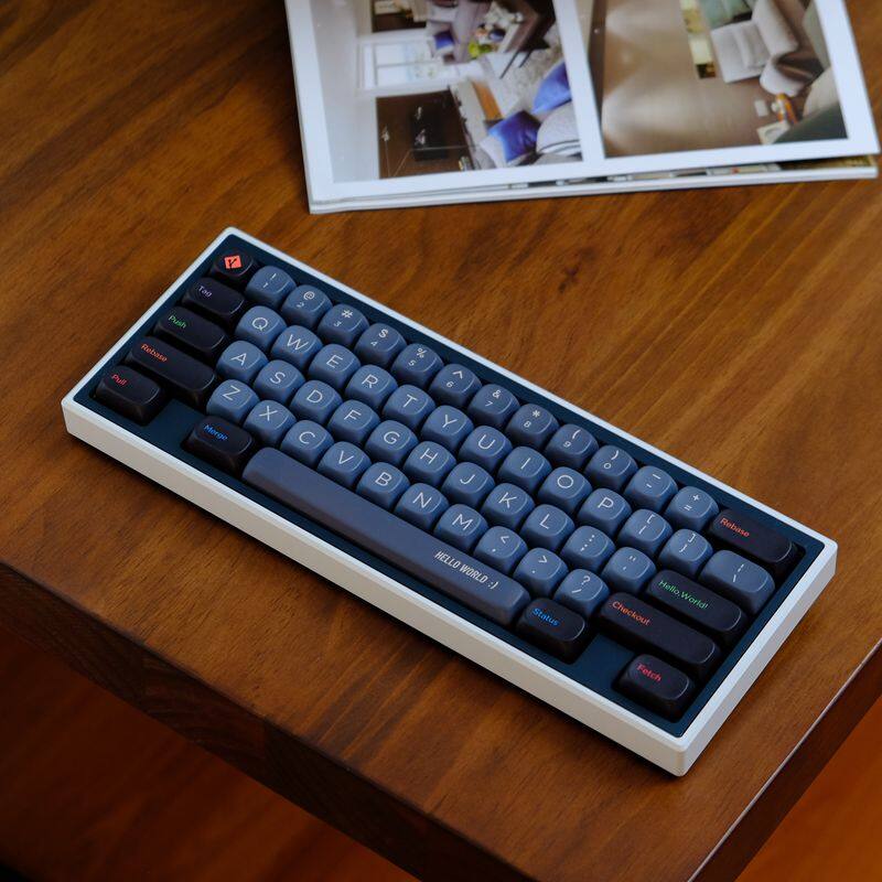 【Keycap only】gmk Keycap đen Lập Trình Viên 126 phím Moa hồ sơ PBT thăng hoa cho công tắc Cherry MX Bàn Phím Cơ RK61/Anne Pro 2/gk61