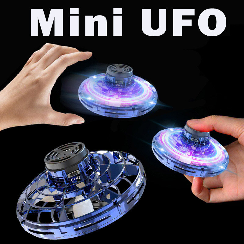 Flying Spinner Mini UFO Induction Flying Toy Hand Operated Roundabout Smart Levitation Flying Children Friend Gift