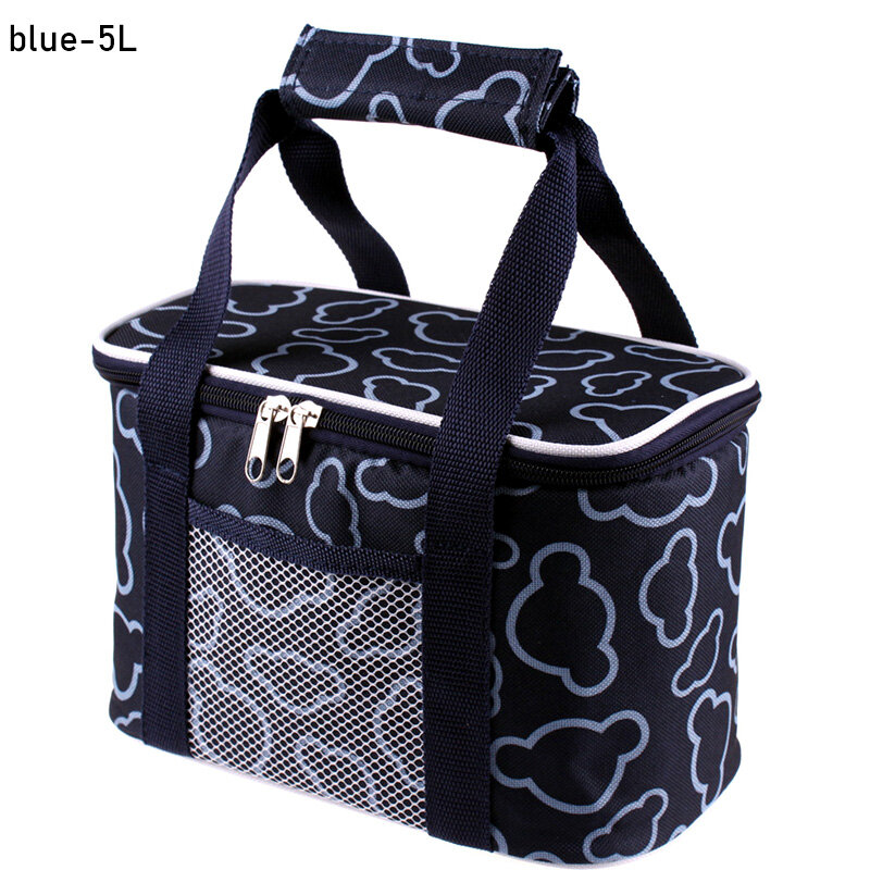 JJT rice box bag lunch box bag Thermal bag with handle, can keep hot/cold portable thermos bag Keep lunch bags hot and cold.