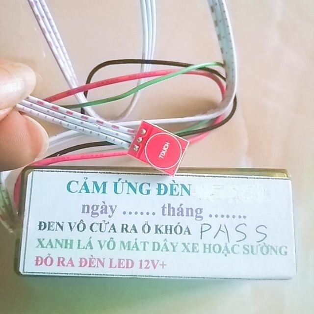 Mạch cảm ứng bật tắt passing đèn xuyên nhựa xe - dochoixemay